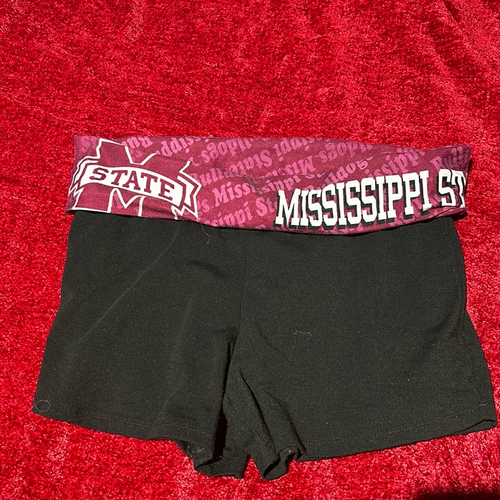 MS STATE foldover shorts